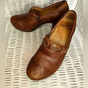 Dansko Brown Leather Mules